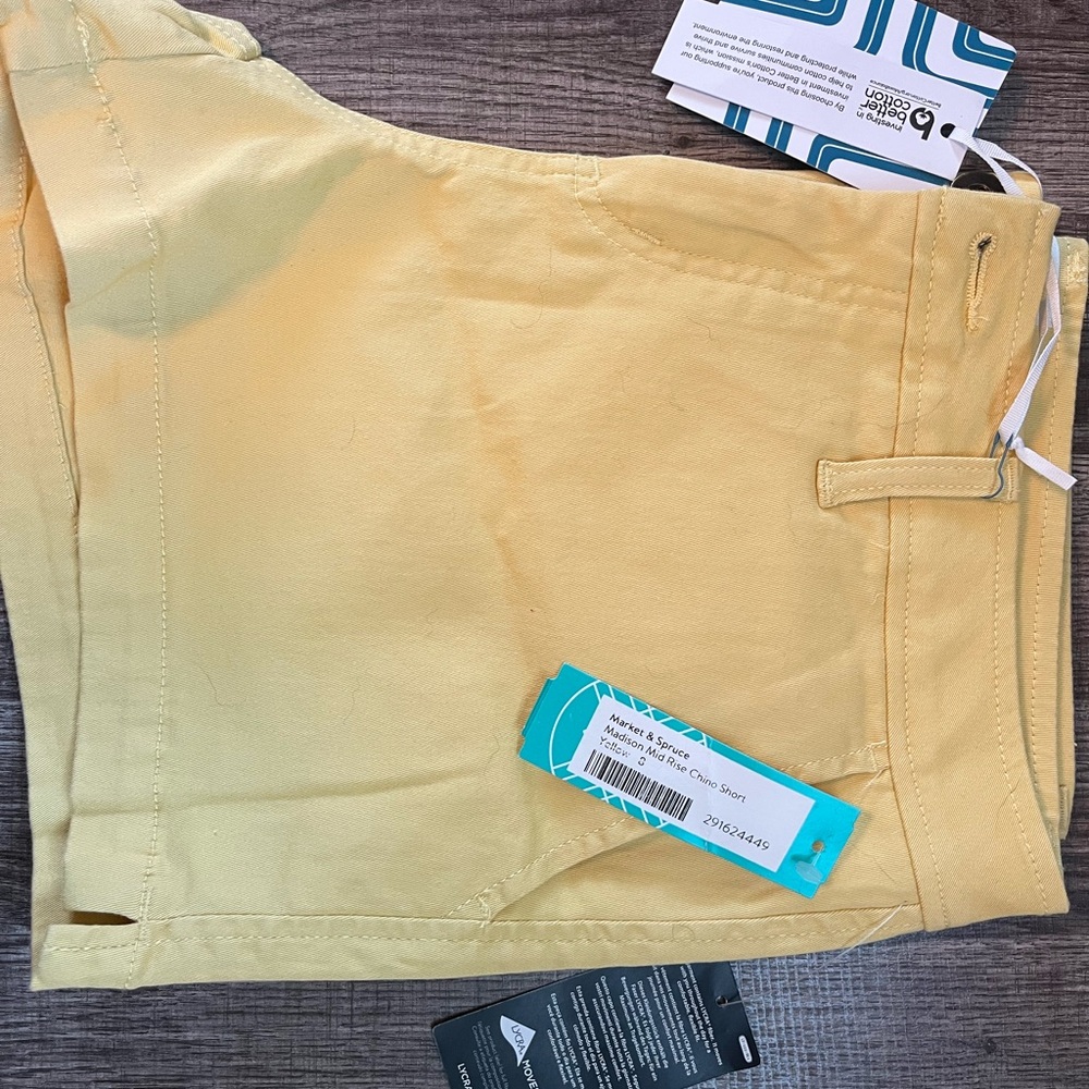 NWT Yellow women’s Shorts